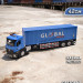 JD-8518  машина метал контейнеровоз, синий