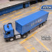 JD-8518  машина метал контейнеровоз, синий