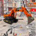 Экскаватор арт.706-85, оранжевый