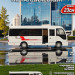 Автобус металлический 23x6,5x8,5см арт.cz 211A белый