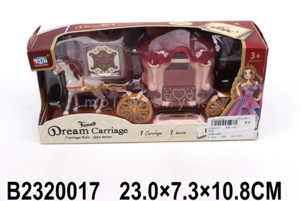 2320017 Карета для кукол в/к 23*10,8*7,3 см