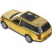 Машина металл RANGE ROVER VOGUE ХРОМ 12 см, двери, багаж, инер,золотой, кор. Технопарк