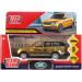 Машина металл RANGE ROVER VOGUE ХРОМ 12 см, двери, багаж, инер,золотой, кор. Технопарк