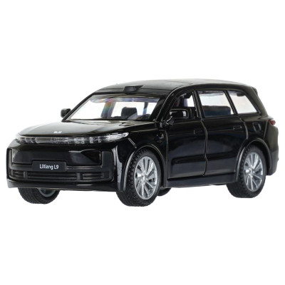 Машина металл li auto l9 10,5 cm, двери, инерц, черный, кор. Технопарк