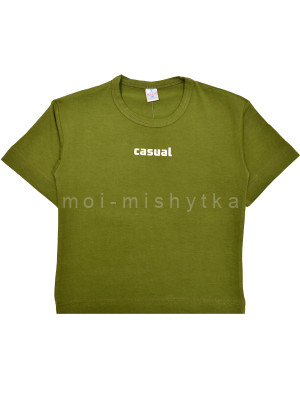 Футболка детская арт.6125 casual, хаки