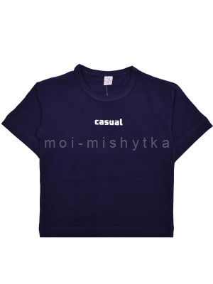 Футболка для мальчика арт.6125 casual, темно-синий