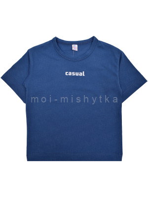 Футболка детская арт.6125 casual, джинсовый
