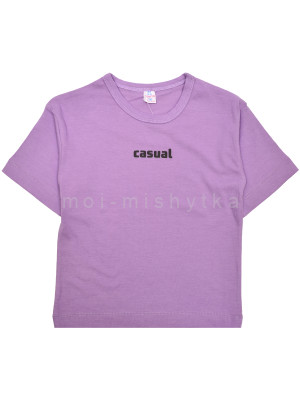 Футболка для девочки арт.6126 casual, фиолетовый