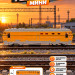 Тепловоз локомотив 23см арт.731-8A желтый