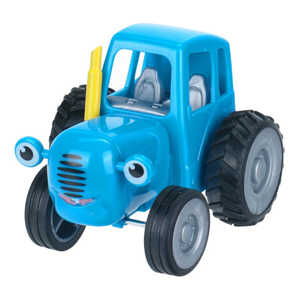 Фигурка СИНИЙ ТРАКТОР 6 cм, подвижные колеса, в дисплее. 1 шт. ИГРАЕМ ВМЕСТЕ