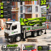 Игрушка-машинка "Спецтехника" авто бетононасос, JD-398, зеленый