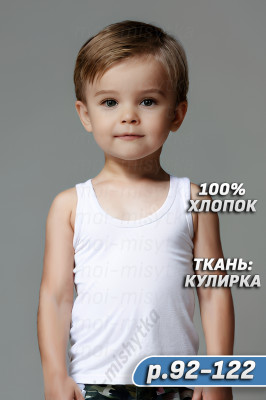 Майка детская арт.0438, белая