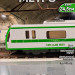 Поезд вагон метро 24,5см арт.8012 белый, зеленый