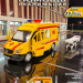 Машина металл MERCEDES-BENZ SPRINTER РЕАНИМАЦИЯ 14 см, двери, тележка, кор. Технопарк