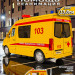 Машина металл MERCEDES-BENZ SPRINTER РЕАНИМАЦИЯ 14 см, двери, тележка, кор. Технопарк