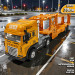 Грузовой тягач, фура с полуприцепом "Автовоз", 39см. арт.клх 800-12 оранжевый ("ТрансПорт Плюс")