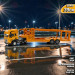 Грузовой тягач, фура с полуприцепом "Автовоз", 39см. арт.клх 800-12 оранжевый ("ТрансПорт Плюс")