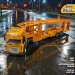 Грузовой тягач, фура с полуприцепом "Автовоз", 39см. арт.клх 800-12 оранжевый ("ТрансПорт Плюс")