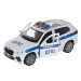 Машина металл BMW X5 M-SPORT ПОЛИЦИЯ 12 см, двери, баг,  X5-12POL-WH 319005