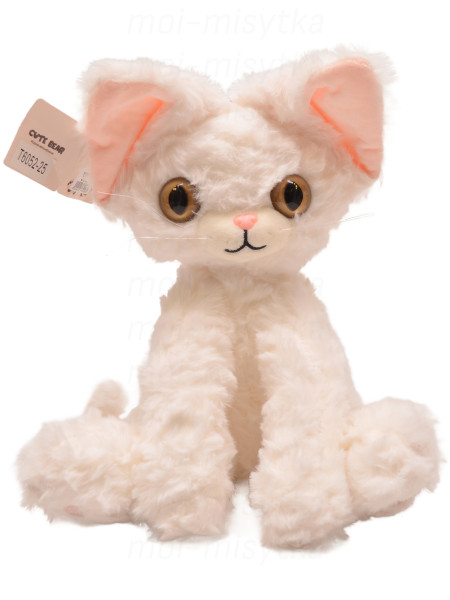 Мягкая игрушка, кот 6052-25, белый