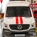 Машина металл MERCEDES-BENZ SPRINTER СКОРАЯ длина 14 см, двери, кор. Технопарк