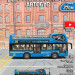 Машина "Автобус туристический" (свет, звук) цвет синий, в коробке