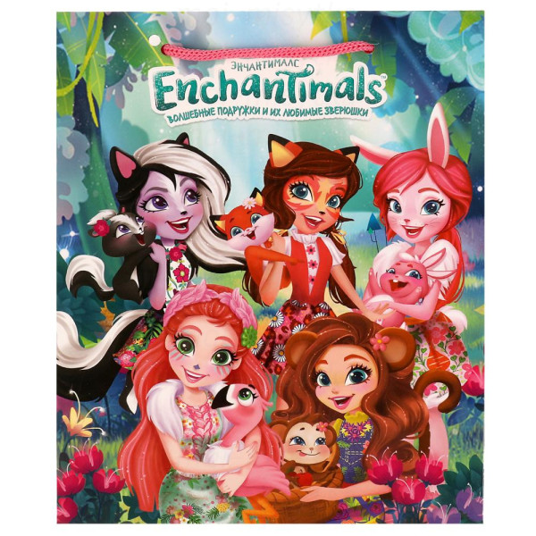 Пакет малый ЭНЧАНТИМАЛС m 18x22,7x10 см,  enchantimals ЧУДО ПРАЗДНИК